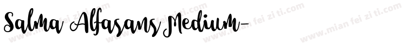 Salma Alfasans Medium字体转换